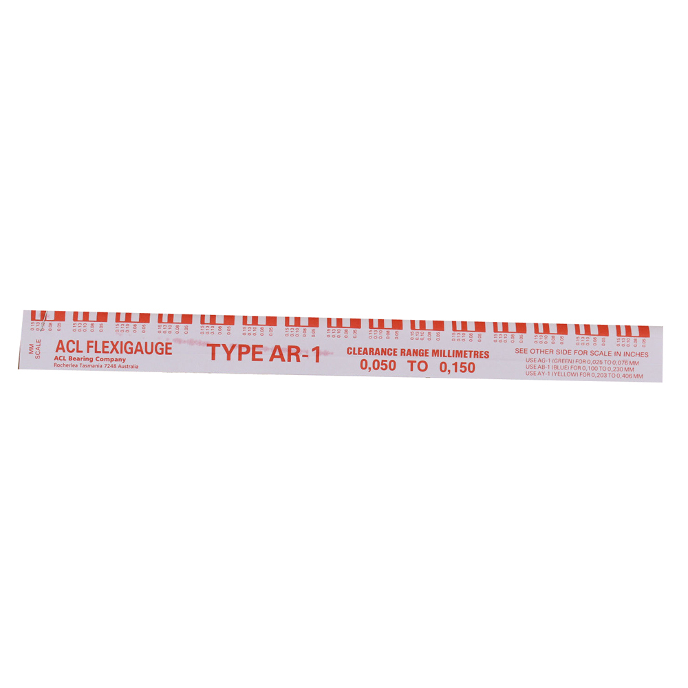 ACL AR-1 Red Flexigauge Precision Plastic Strip for Engine Bearing  Clearance x 1