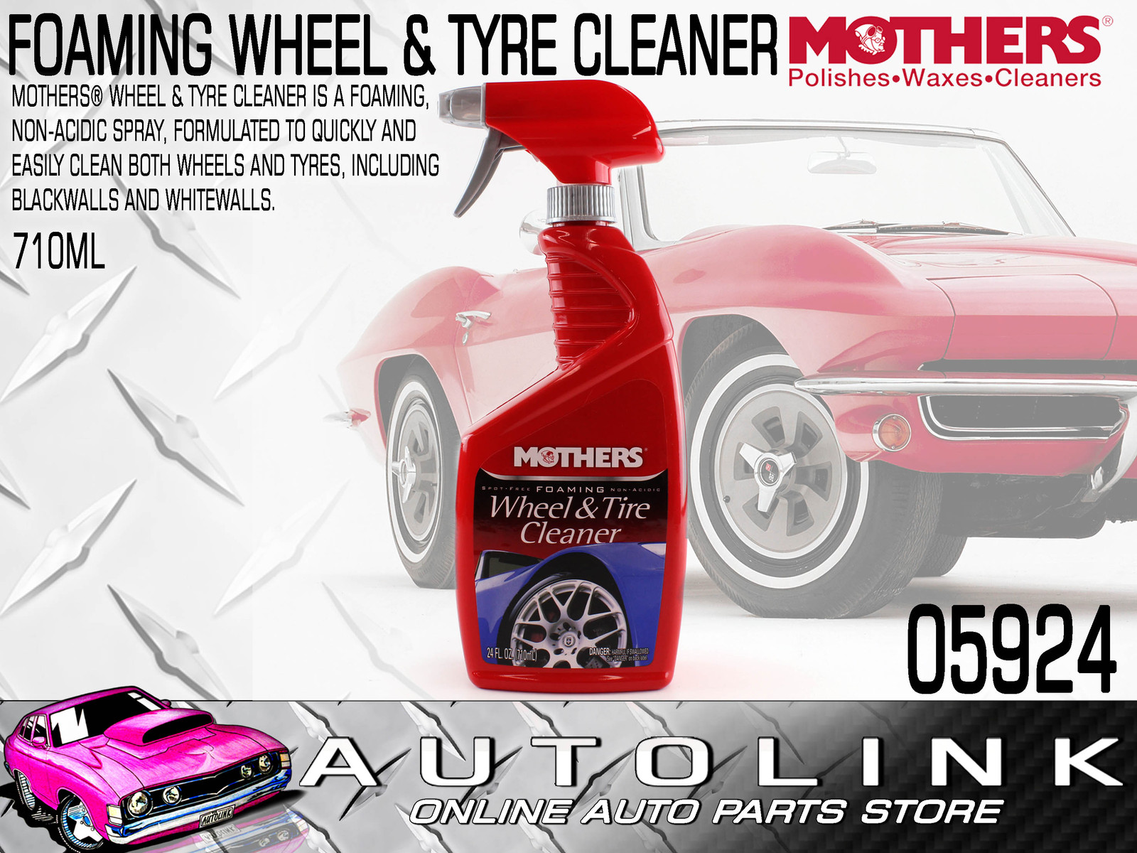 Mothers Foaming Wheel and Tire Spray Cleaner 05924 - California