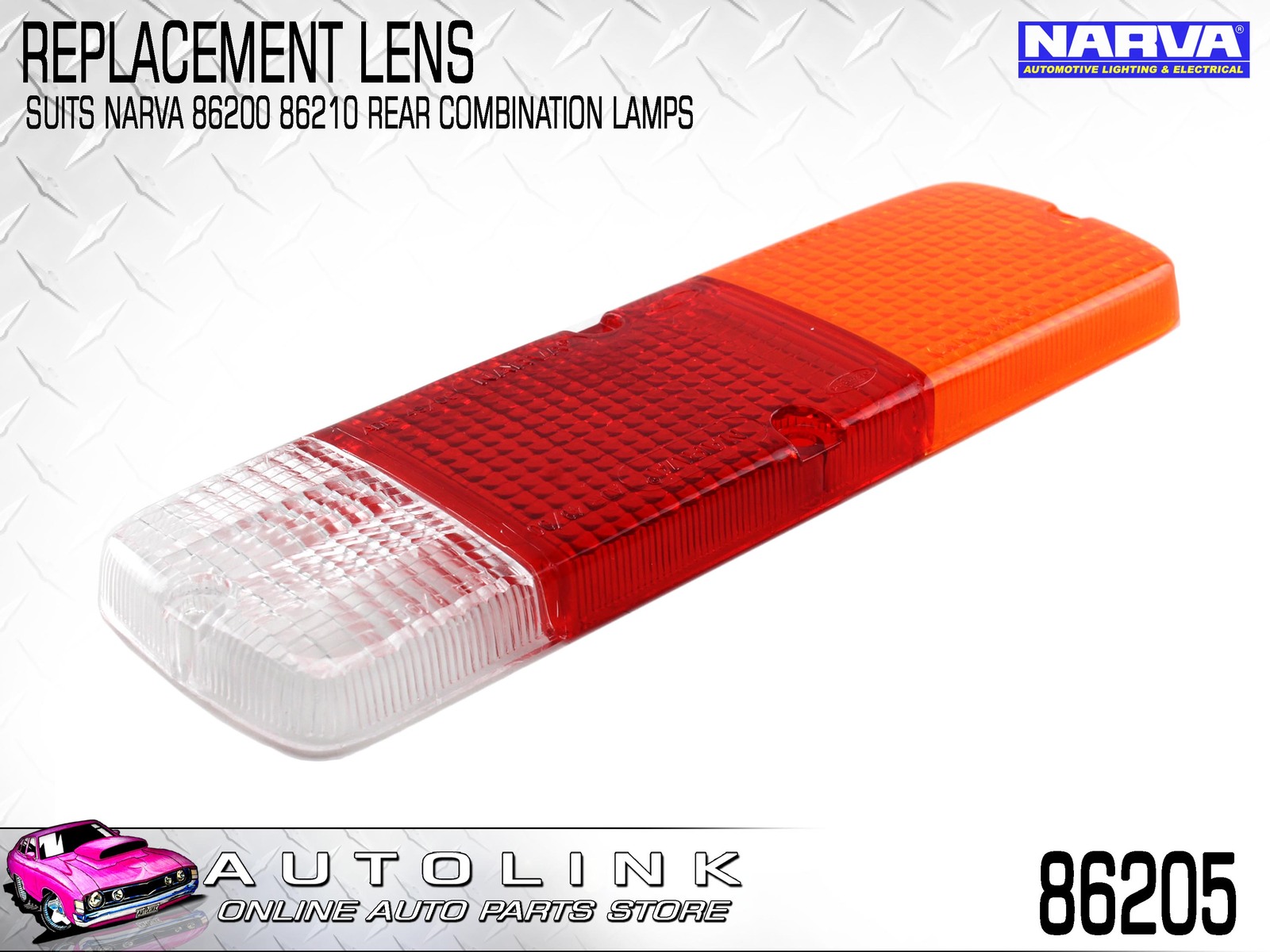 NARVA REAR COMBINATION LAMP REPLACEMENT LENS SUITS 86200 86210 LAMPS  86205