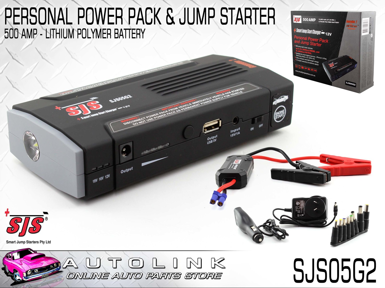 Personal Smart Power Pack & Jump Starter - SJS – Universal Auto Spares