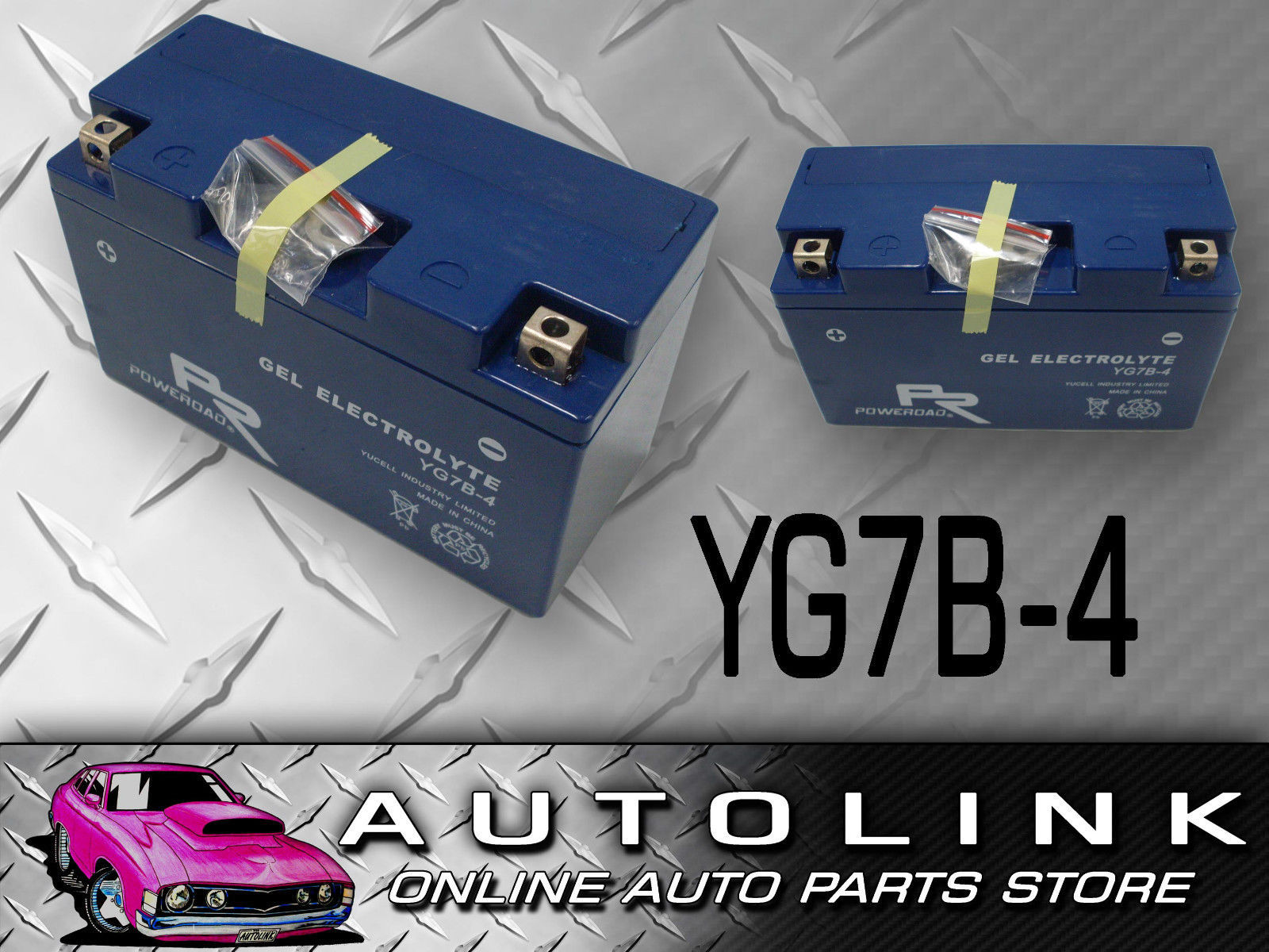 Battery Yg7b 4 Gel Sealed Maintenance Free Motorbike Atv 150l X 65w X 92h Mm 12v Poweroad 2851