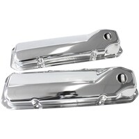 Aeroflow AF1821-5051 Chrome Steel Valve Covers for Ford 302 351 Cleveland No Logo