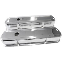 Aeroflow AF1821-5054 Chrome Steel Valve Covers for Holden 253 308 V8 No Logo