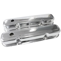 Aeroflow AF1821-5056 Chrome Steel Valve Covers for SB Chrysler 273 318 340 360 V8