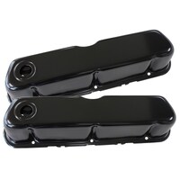 Aeroflow AF1822-5052 Black Steel Valve Covers for Ford 289 -302 351 Windsor V8