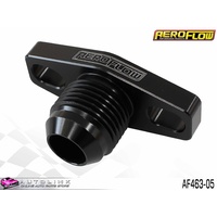 AEROFLOW BLACK TURBO DRAIN ADAPTER -10AN ORB OUTLET 38-44mm BOLT CENTER AF463-05