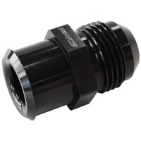 Aeroflow AF77-2012BLK Push In Valve Cover Breather Adapter -12AN AN Fitting