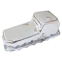 Aeroflow AF82-7002C Chrome Stock Oil Pan Sump for Holden HQ - WB & Torana V8