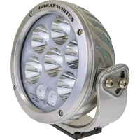 Great Whites GWR10084A Chrome LED Driving Light 170mm Round Polycarbonate lens