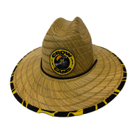 Crow Cams HAT-STRAW Large Straw Hat Logo and Mascot for Mexican Style