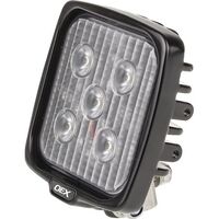 OEX LLX08202 Multi Volt 5 LED Square Work Light With Bracket - Alloy Body 12/24V