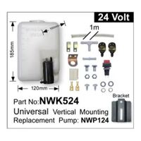 Nice NWK524 Universal Windscreen Washer Pump & Bottle Kit 24V Vertical Mount