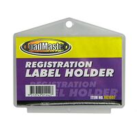 Loadmaster RG1607 Plastic Rectangular Rego Label Holder for Trailers Bike Car