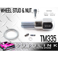 NICE WHEEL STUD & NUT UNIVERSAL APPLICATION THREAD: M12 x 1.50 SHORT SHANK