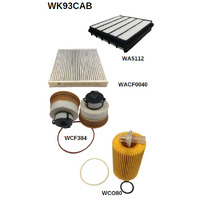 Wesfil WK93CAB Filter Service Kit for Toyota Landcruiser VDJ200 V8 4.5L 1VD-FTV 