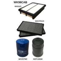 Wesfil WK98CAB Filter Service Kit for Hyundai iLoad iMax 2.5L Turbo Diesel