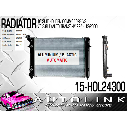 Radiator for Holden Statesman Caprice VQ VR VS 3.8L V6 (Auto Trans)