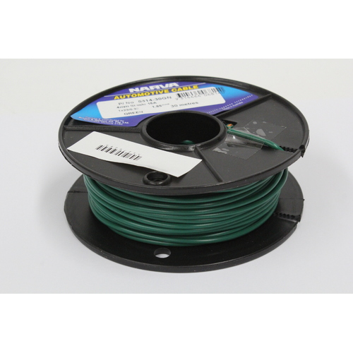 Narva 5814-30GN Single Core Cable Green 15 Amp 4mm 30 Metre Roll