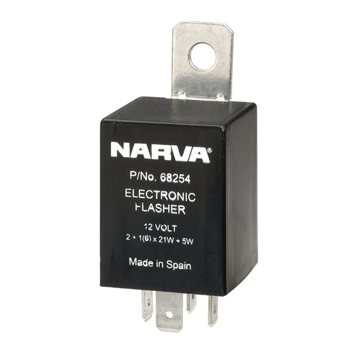 Narva 68254BL Electronic Flasher - 4 Pin 12V for caravan or trailer Applications