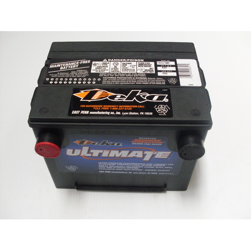 BATTERY DEKA ULTIMATE SERIES 7AG75MF SIDE TERMINALS 690CCA CHEV CORVETTE SEALED