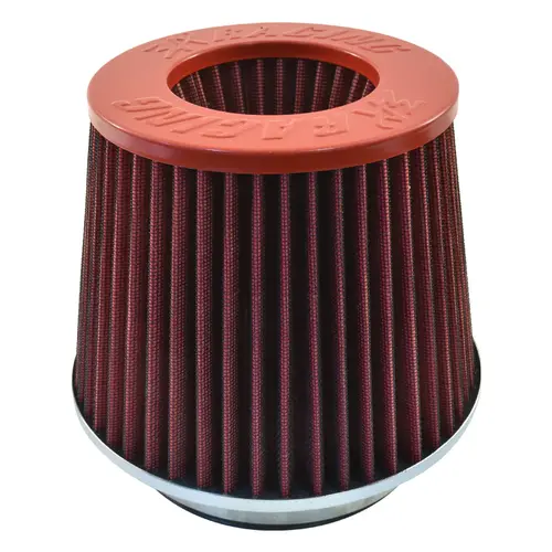 3A Racing Pod Air Filter Chrome Trim with Red Element 4" 101mm AAA-WS002/101-RE