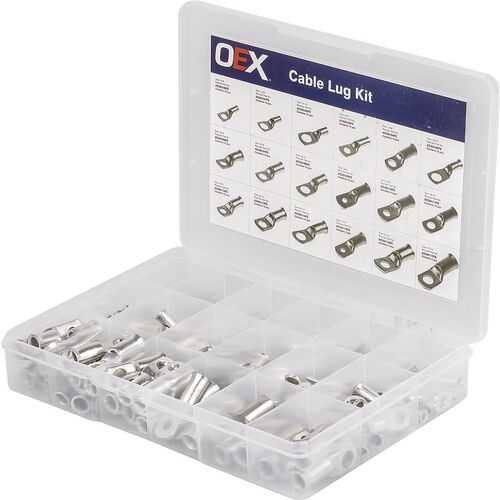 OEX ACX0120FE B&S Battery Cable Lug Terminals Assortment Kit 165 Piece