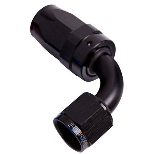 Aeroflow AF103-06BLK 100 Series 90° Swivel Hose End -6 Black for 100 & 450 Hose