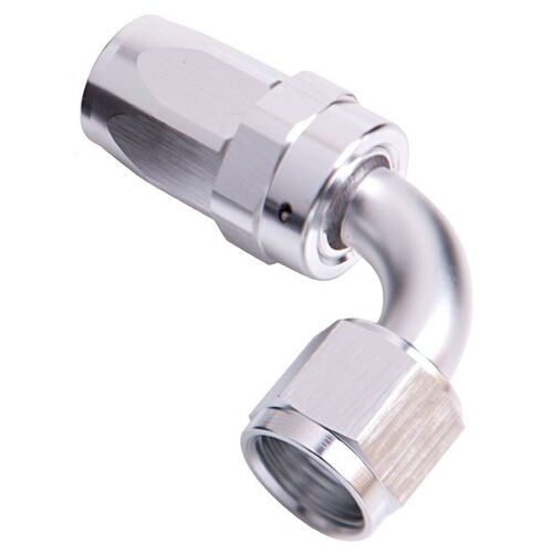 Aeroflow AF103-08S 100 Series 90° Swivel Hose End -8AN Silver for 100 & 450 Hose