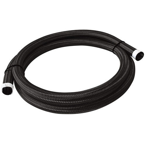 Aeroflow AF111-024-1MBLK Black Stainless Steel Braided Cover 15/16" 24mm 1 Metre