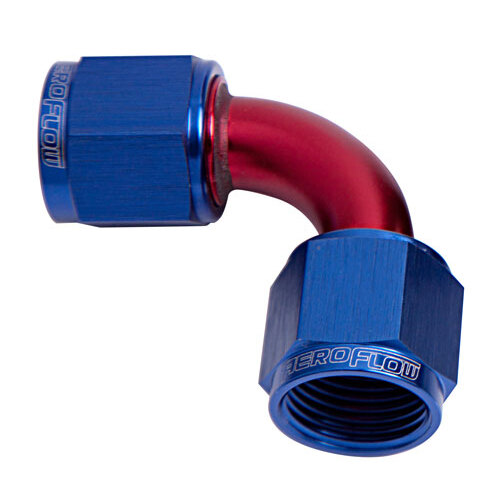 Aeroflow AF133-06 90° Female Swivel Coupler -6AN Blue Finish