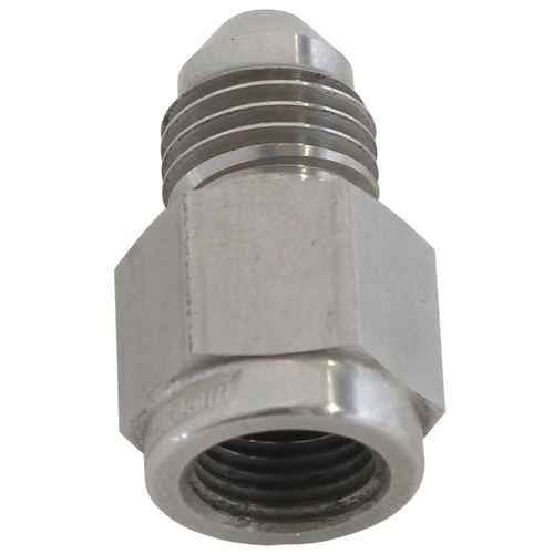 Aeroflow AF370-04SS Straight Female NPT to Male AN Adapter 1/8" to -4AN