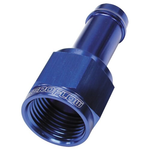 Aeroflow AF411-06-05 Straight Hose Barb 5/16" to -6AN Female Blue Finish