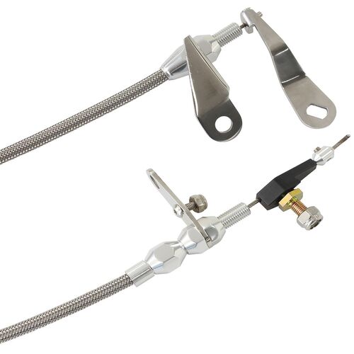 Aeroflow AF72-7003 Kickdown Cable Chrome for Ford C4 Transmission