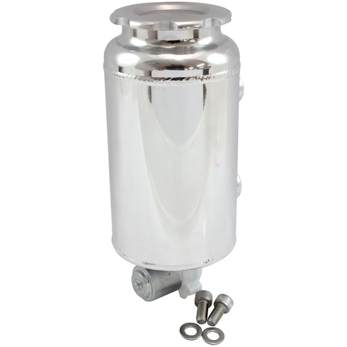 Aeroflow AF77-1047 Polished Round Alloy Washer Tank with Motor & Low Profile Cap