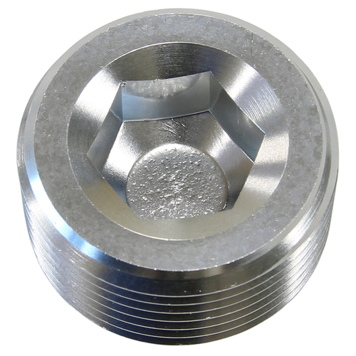 AEROFLOW AF932-16S NPT HEX PLIG 1" SILVER