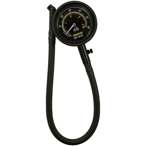 Aeroflow AF98-2160 Tyre Pressure Gauge 0-60psi Analogue Black Face Dial