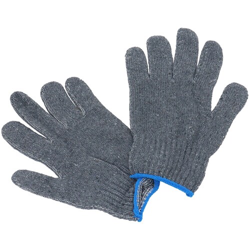 Aeroflow AF98-2222 Multi Purpose Cotton Mechanic Gloves Grey 55% Cotton 45% Poly