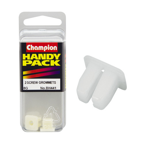 CHAMPION FASTENERS BH441 SCREW GROMMET TRIM CLIPS 8g PACK OF 2