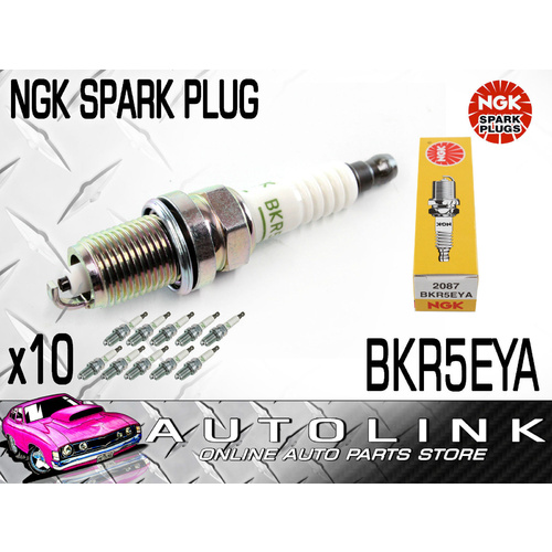 NGK SPARK PLUGS BKR5EYA - CHECK APPLICATION BELOW BOX OF 10