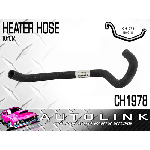 MACKAY HEATER HOSE CH1978 FOR HOLDEN APOLLO JM JP 4 CYL 2.2L 5S-FE 1993 - 1997 