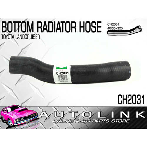 MACKAY BOTTOM RADIATOR HOSE CH2031 FOR TOYOTA LANDCRUISER 80 SERIES TURBO DIESEL