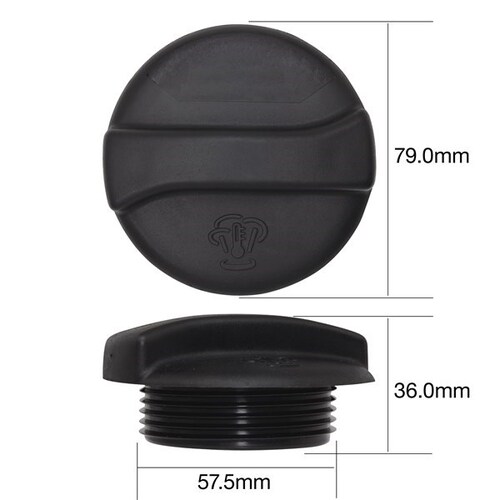 Tridon CK18125 Plastic Recovery Radiator Cap 18psi 125kpa for Euro Models Check App