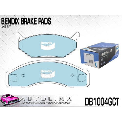 BENDIX FRONT BRAKE PAD SET FOR CHRYSLER VALIANT VK VL 1975-1982 DB1004GCT 