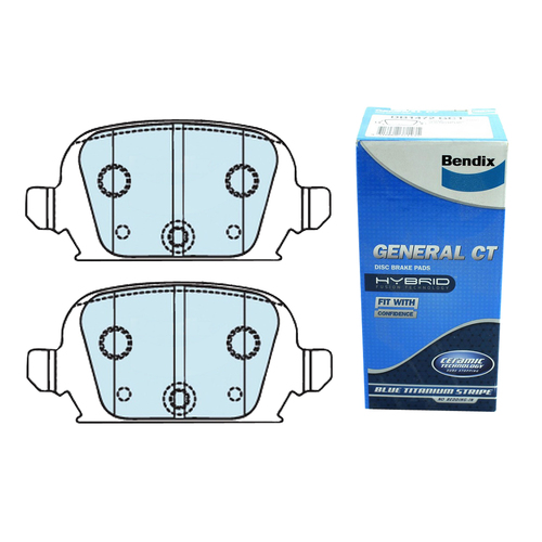 BENDIX DB1472GCT REAR BRAKE PADS FOR HOLDEN BARINA & TIGRA