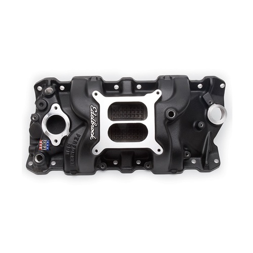 EDELBROCK ED71013 PERFORMER RPM BLACK INTAKE MANIFOLD FOR CHEVY SMALL BLOCK V8