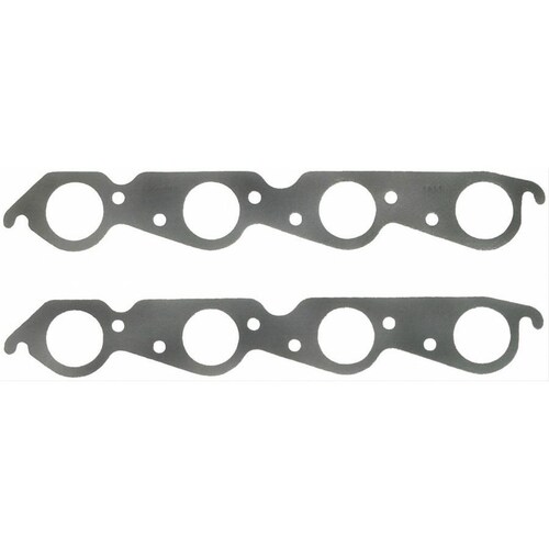 Felpro FE1411 Steel Exhaust Gaskets for Big Block Chev V8 Round Ports 1.94"