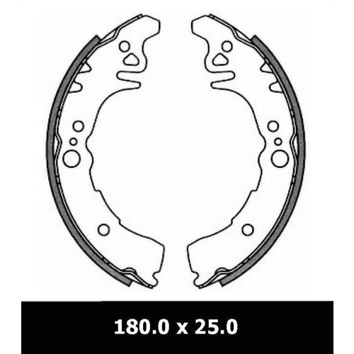 PROTEX N3182 REAR BRAKE SHOE SET FOR TOYOTA ECHO NCP10 NCP12 NCP13 1999 - 2005