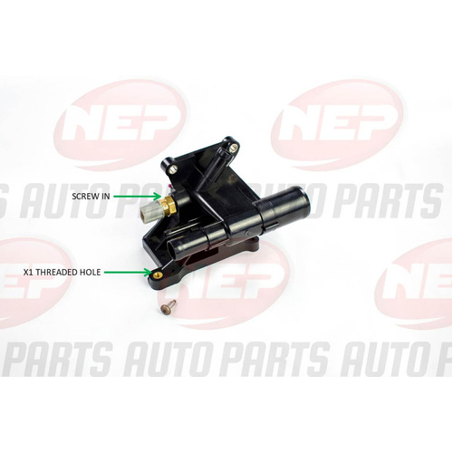 Nason NTH005-HO Water Outlet Housing with Sensor for Mazda 3 Mazda 6 & CX7 Rear of Head 