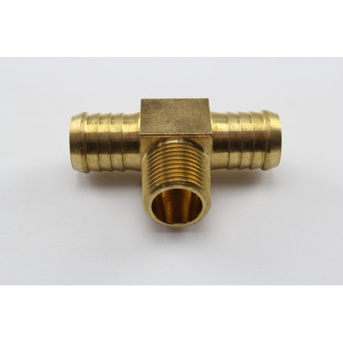 TUBEFIT - BRASS MALE BRANCH TEE 3/4" HOSE x 1/2" BSP ( P12-1208 )