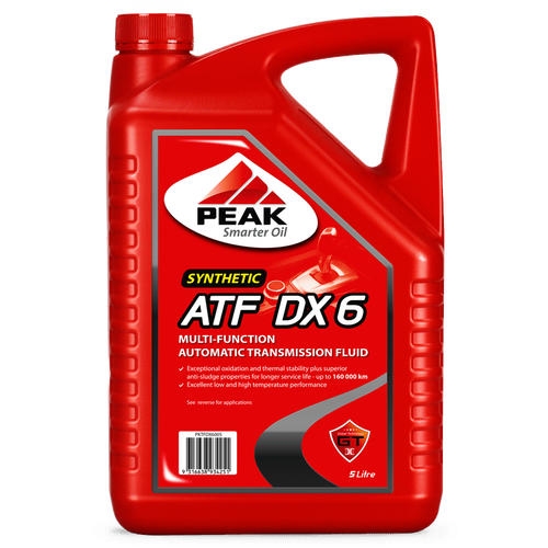 PEAK SYNTHETIC TRANSMISSION FLUID DEXRON 6 DX6 5L PKTFDX6005